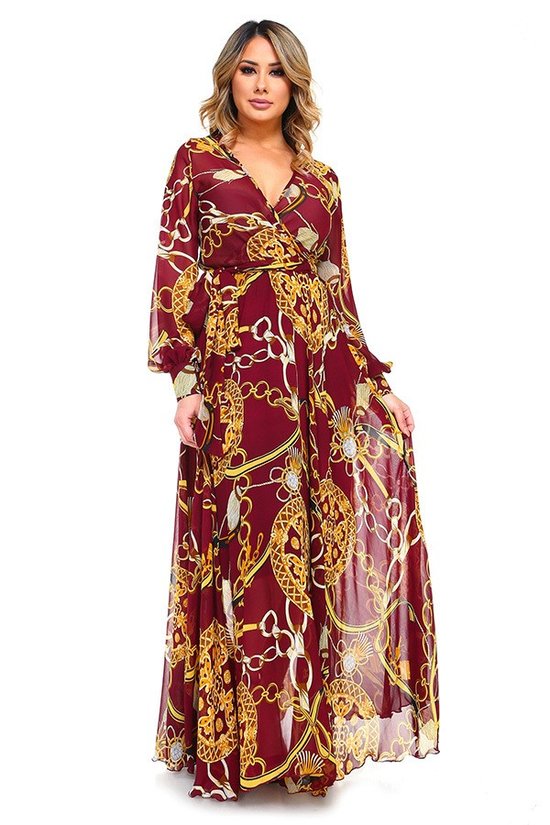 Multi color maxie dress 1166BH