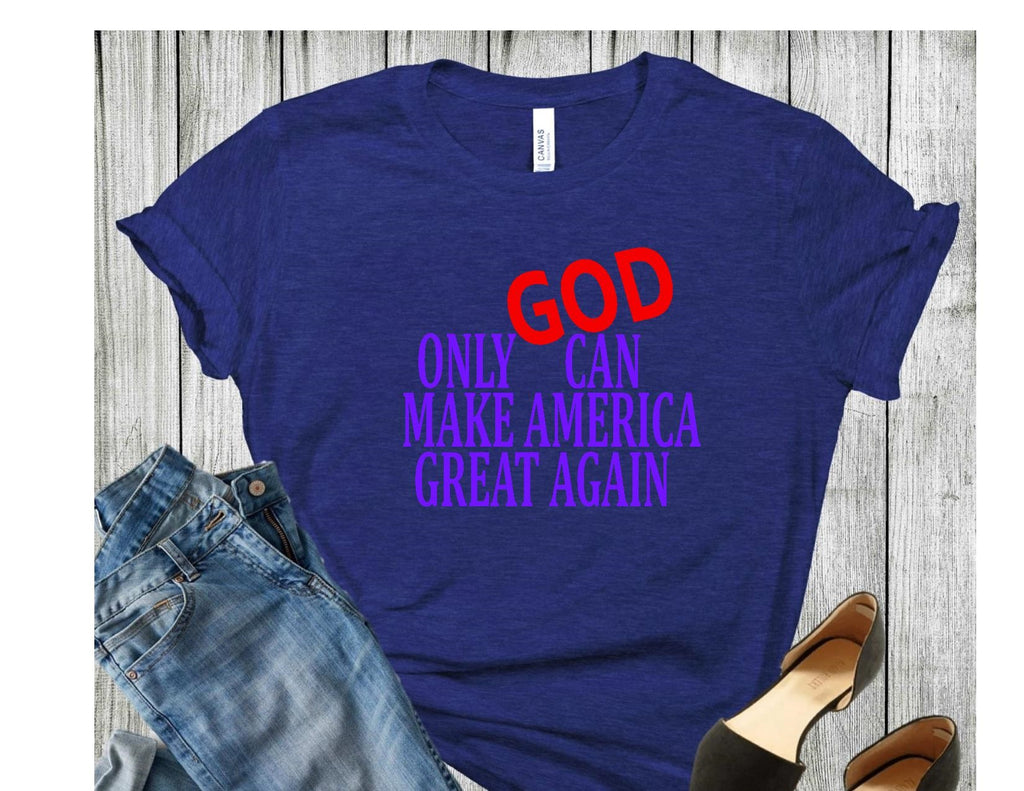 Royal Blue Inspirational Tshirt 100% Cotton